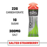 SiS Science in Sport GO Energy + Electrolyte Gels - Salted Strawberry (6 x 60ml)