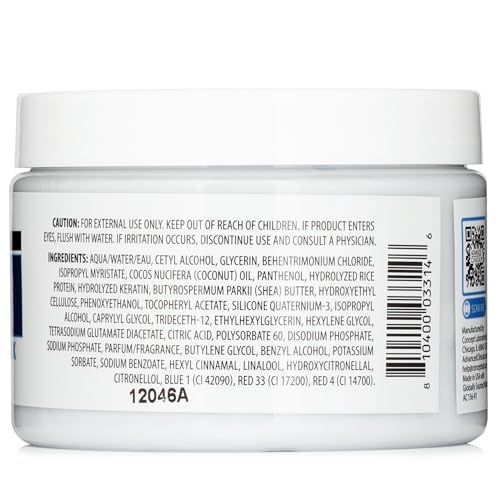 Advanced Clinicals Keratin Hair Mask: Repair & Restore Damaged Hair (12oz)