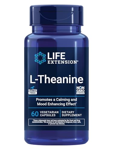 L-Theanine Supplement - 100 mg, 60 Vegetarian Capsules