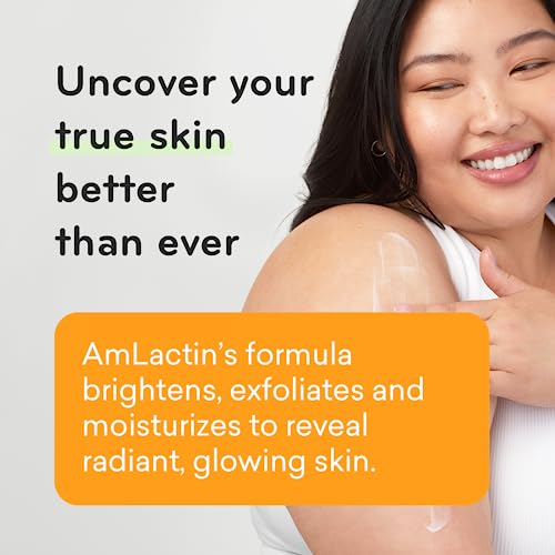 AmLactin Daily Vitamin C Body Lotion, 7.9oz, Exfoliating & Skin Brightening for Dry Skin, 7% Lactic Acid