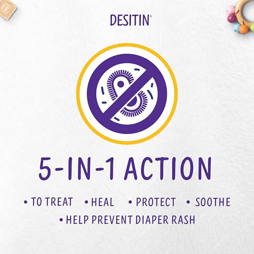 Desitin Baby Diaper Rash Cream - Fast Relief for Sore Skin