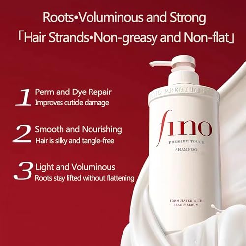 Shiseido Fino Premium Touch Shampoo with Beauty Serum - 550 ml