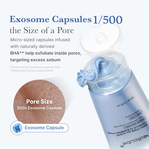 Medicube Zero Pore Clear Blue Capsule Facial Cleanser - Korean Skincare for Blackhead & Pore Care