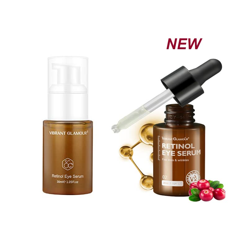 Vibrant Glamour Retinol Eye Serum: Reduce Dark Circles & Puffiness