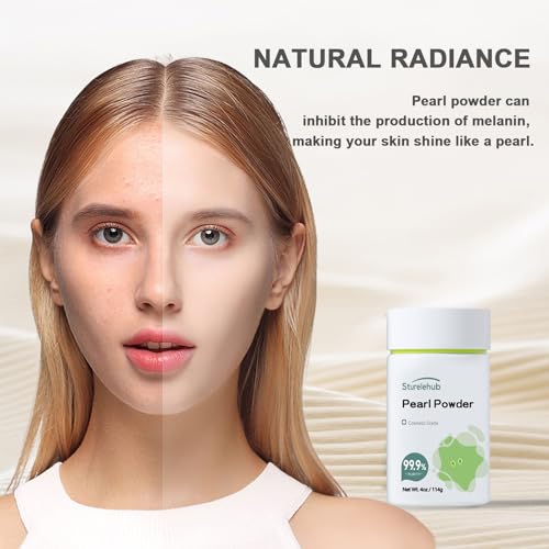 Organic Cosmetic Grade Pearl Powder for Face - DIY Masks, Creams & Lotions (4oz/114g)