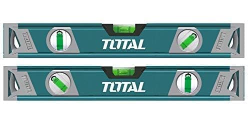 Total 40 cm Spirit Level with 2 Vials - Aluminum Frame for Accurate Measuring