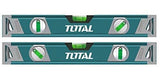 Total 40 cm Spirit Level with 2 Vials - Aluminum Frame for Accurate Measuring
