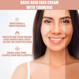 Face Cream with Kojic Acid & Turmeric, Vitamin C Dark Spot Remover for Women, Moisturizer for Radiant Skin