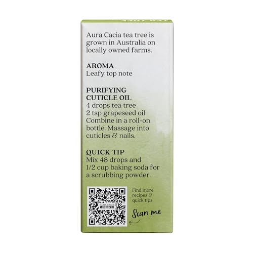 Aura Cacia Pure Tea Tree Essential Oil - Purity Certified 0.5 fl. oz.
