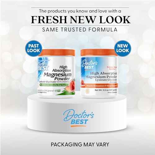 Doctor's Best High Absorption Chelated Magnesium Powder - Peach Flavor