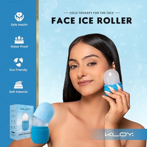 KLOY Ice Roller for Face, Neck & Body - Reduces Puffiness & Soothes Skin - Random Color
