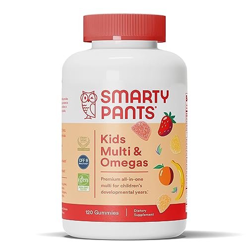 SmartyPants Kids Daily Zinc Gummies - Omega 3 Fish Oil Multivitamin for Immunity - Gluten Free
