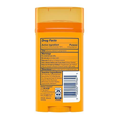 ARM & HAMMER ULTRAMAX Anti-Perspirant Deodorant Solid Cool Blast - 2.6 oz (Pack of 6)