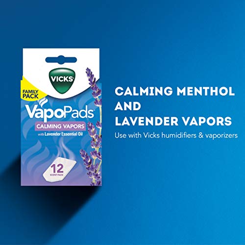 Vicks Calming Lavender VapoPad Family Pack - 12 Scented Refills