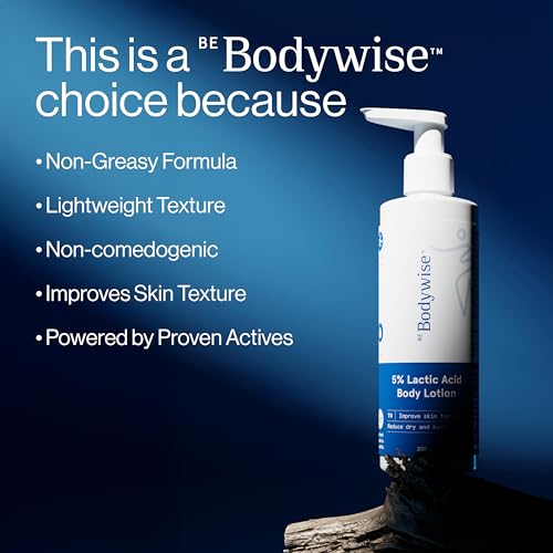 5% Lactic Acid Body Lotion - Women, Aloe Vera & Cica | Strawberry Legs Reduction, 200ml