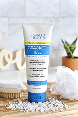 Advanced Clinicals Heel Cream - Dry, Cracked Heel Relief (8 oz)