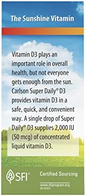 Carlson Labs Super Daily D3 2000 IU - Supports Immune Health & Bone Strength