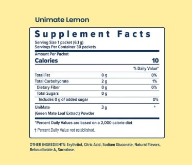 Feel Great Balance Supplement 60 Tablets + Unimate Lemon Flavor 30 Packets