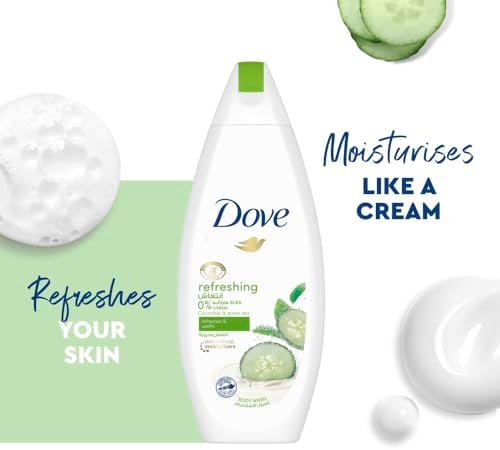 Dove Refreshing Body Wash - Cucumber & Green Tea - Sulfate & Paraben Free