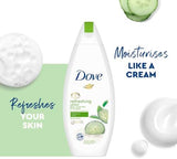 Dove Refreshing Body Wash - Cucumber & Green Tea - Sulfate & Paraben Free