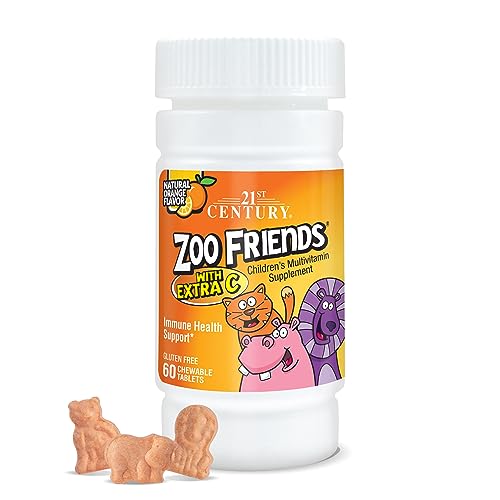 21st Century Zoo Friends Extra C Chewable Tablets - 60 Count