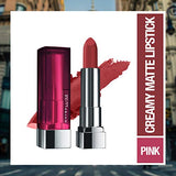 Maybelline New York Color Sensational Creamy Matte Lipstick - 807 Dried Rose, 3.9g | Hydrate Lips, Rich Creamy Lipstick with Shea Butter