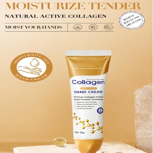 Collagen Anti-Aging Hand Cream - Intensive Moisturizing & Skin Replenishing (3-Pack)