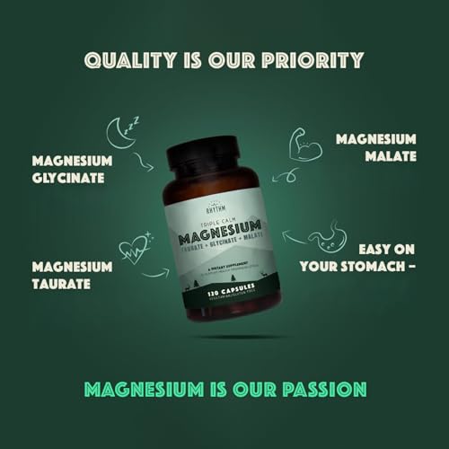 Natural Rhythm Triple Calm Magnesium Blend - 150mg Easily Absorbable Formula