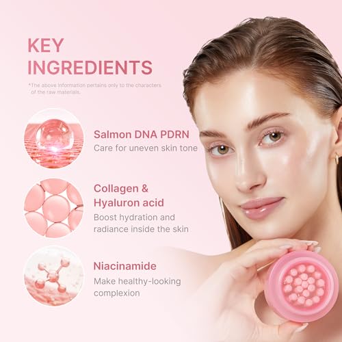 Medicube Salmon DNA PDRN Pink Collagen Capsule Cream - Lightweight Face Moisturizer with PDRN & Niacinamide for Uneven Skin Tone and Glow Hydration - Korean Skin Care 1.94 oz