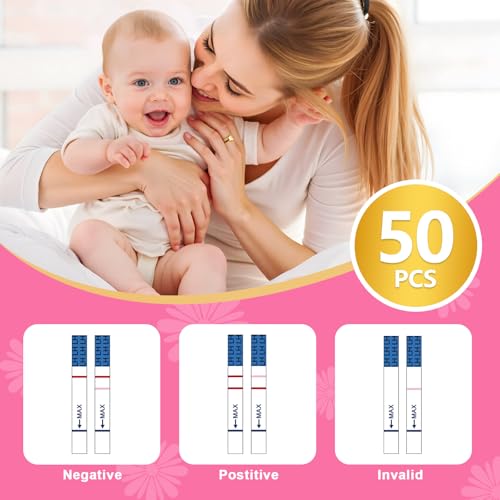 High Sensitivity LH Ovulation Test Strips (50 Count) - Fertility Predictor Kit