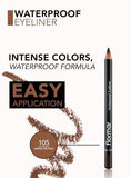 Flormar Waterproof Eyeliner 105 Warm Brown - Smudge-Proof Definition