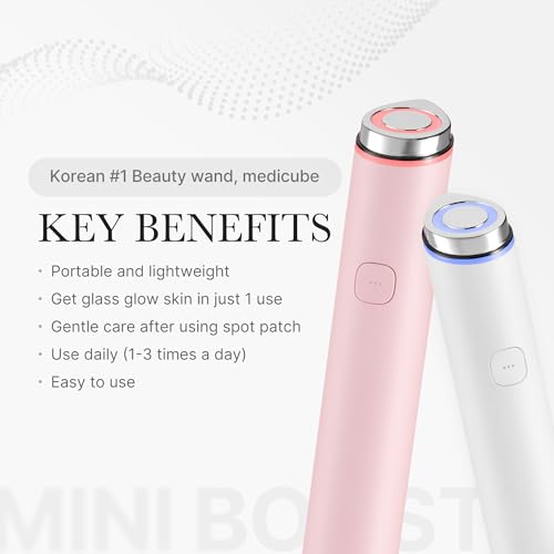 Medicube Mini Booster Pro Pink - At-Home Facial Skin Care Tool for Beginners