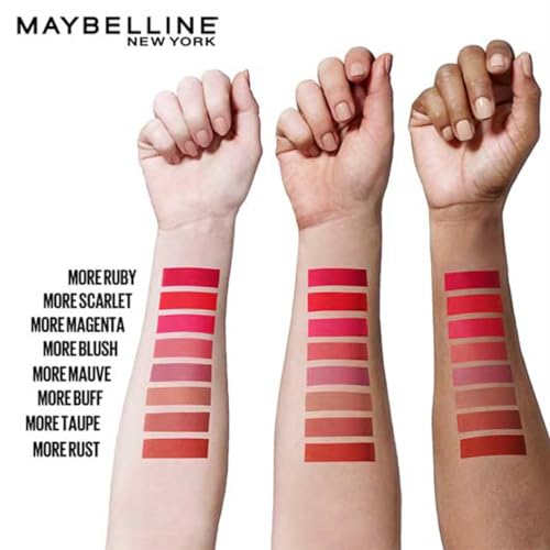 Maybelline New York Lipstick - Color Sensational Ultimattes 799 More Taupe - Matte Finish With Jojoba Oil