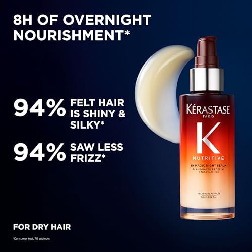 Kérastase Nutritive 8H Magic Night Serum for Dry Hair - Nourishing Leave-In Oil Treatment - 90ml
