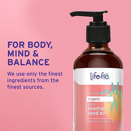 Life-Flo Pure Rosehip Seed Oil - Organic & Cold-Pressed - 4oz