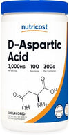 Nutricost D-Aspartic Acid (DAA) Powder 300G - Pure D Aspartic Acid