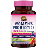 Vitalitown Women's Probiotics 120 Billion CFU - 30 Strains with Prebiotics, Enzymes & Cranberry - 30 Veg Caps