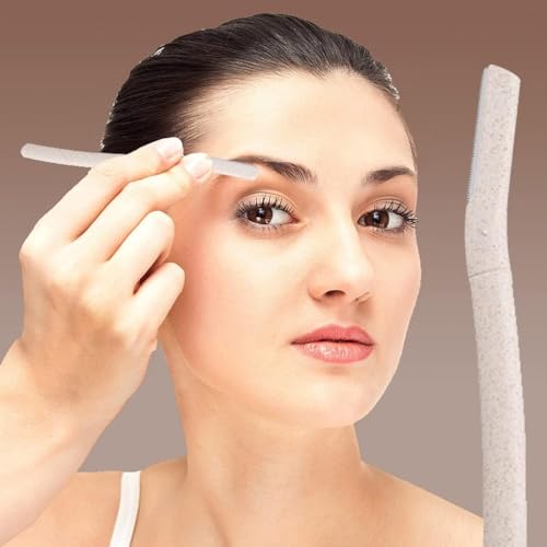 Dermaplaning Blades for Face - 6 Pcs WheatStraw Eyebrow Razor Face Peach Fuzz Remover