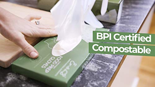 Earth's Natural Alternative Compostable Food Prep Gloves - Unisex Adult, Off-White, 100 Count