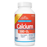 21st Century Calcium 500 with D3 Tablets - 400 Pieces