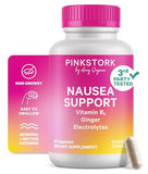 Pink Stork Vitamin B6, Ginger & Electrolyte Capsules - Digestive Support (60ct)