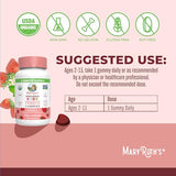 Kids Probiotic USDA Organic Gummies | 2 Month Supply | 2.5 Billion CFU Per Serving | Kids Immune Support Digestive & Gut Health Supplement | Formulated for Ages 2-13 | 60 Count