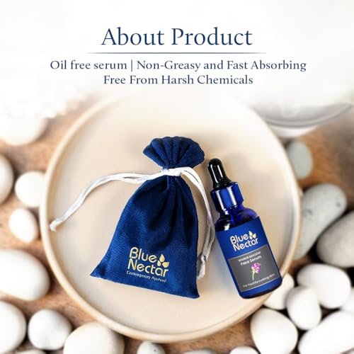 Blue Nectar Bakuchi Serum - Anti-Aging Retinol Alternative for Fine Lines & Wrinkles - Plant-Based Oil-Free Moisturizer Face Serum - 30ml