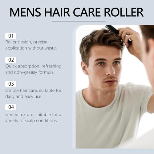 Hair Growth Serum for Men - Hair Loss & Hair Growth Scalp Treatment Oil to Stop Hair Fall & Receding Hairline - Scalp Strengthening Oil for Thicker and Fuller Hair Enhancer, 30ml