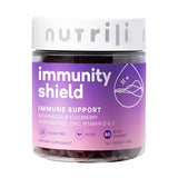 Nutrili Immunity Shield Gummies - Zinc, Vitamin D3, Vitamin C, Postbiotics, Elderberry & Echinacea - 1.5 Month Supply
