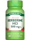 Nature's Truth Berberine Capsules, 500mg, 60 Count - Natural Sugar Control & Metabolism Support