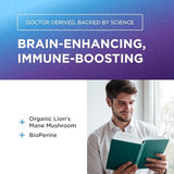 DR. EMIL NUTRITION Organic Lion's Mane Supplement - 2100mg Capsules for Focus & Clarity
