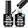 Beetles 2 Pcs 15ml No Wipe Gel Top Coat and Base Coat Set - Shine Finish and Long Lasting, Soak Off LED Nail Lamp Gel Base Top Coat Finish Nail Art Design Manicure Gifts for Women