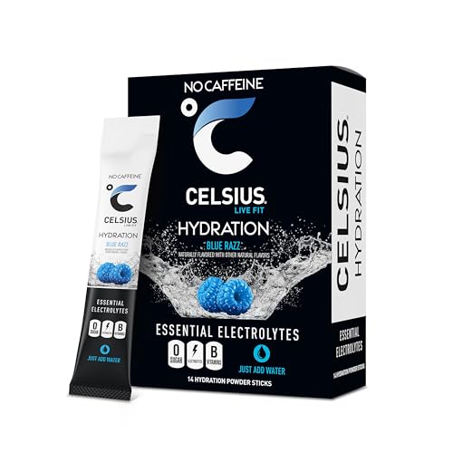 CELSIUS Hydration™ Blue Razz Electrolyte Drink Mix - Sugar-Free (14 Pack)
