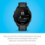 Garmin Forerunner 165 Music GPS Running Smartwatch - Black/Slate Grey